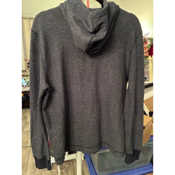 Banana Republic striped navy blue hoodie size M - Picture 4 of 4